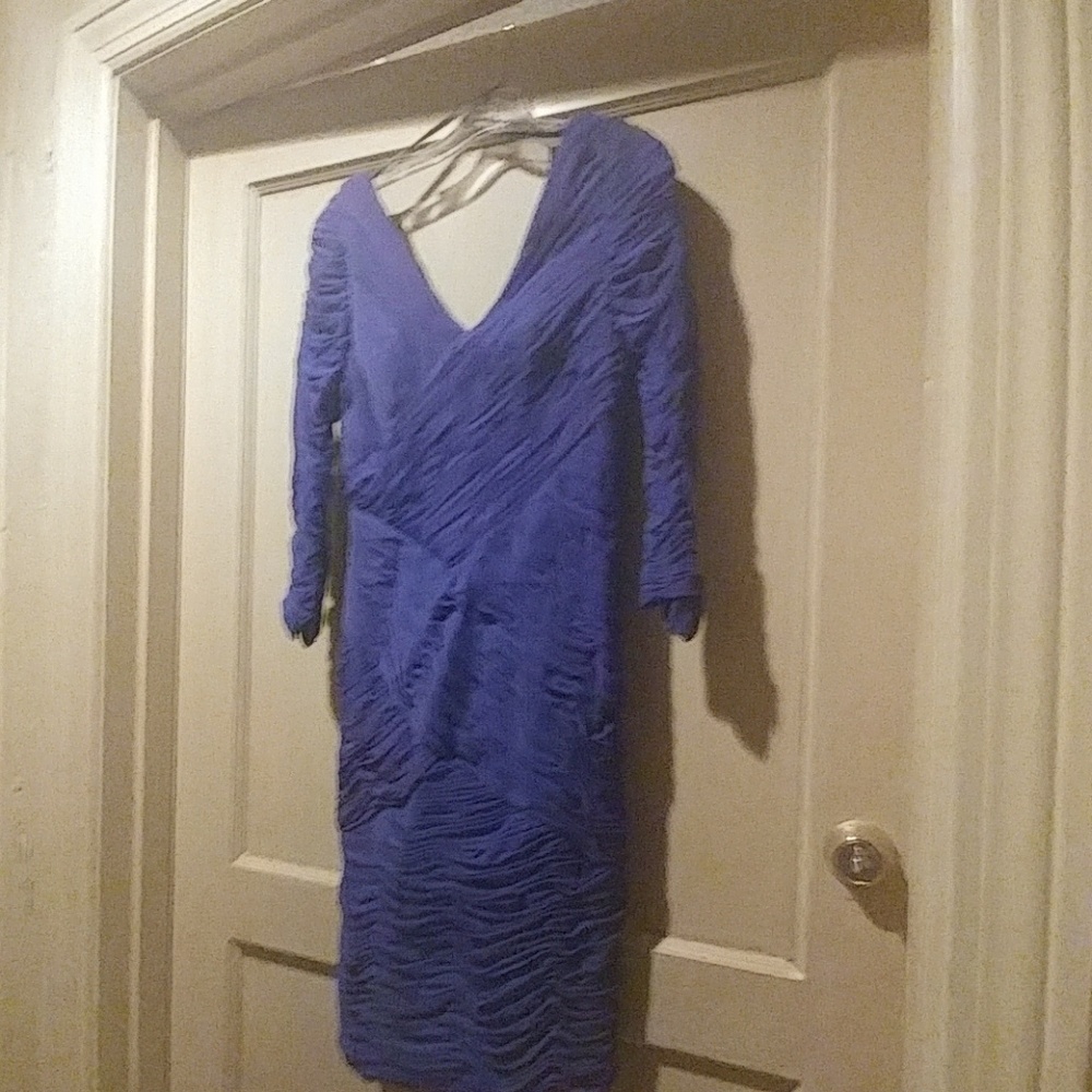 NWT Sue Wong blue cocktail dress