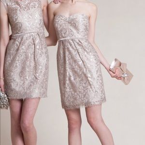 NWT Metallic lace sheath dress!