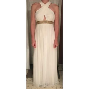 Cache White Prom Dress