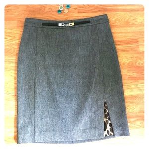Express Gray Pencil Skirt