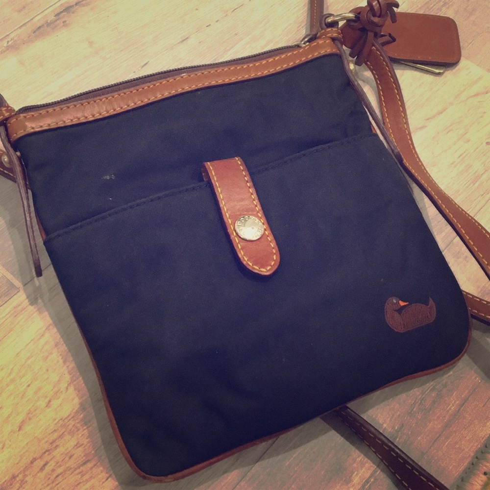 Dooney & Bourke navy nylon crossbody