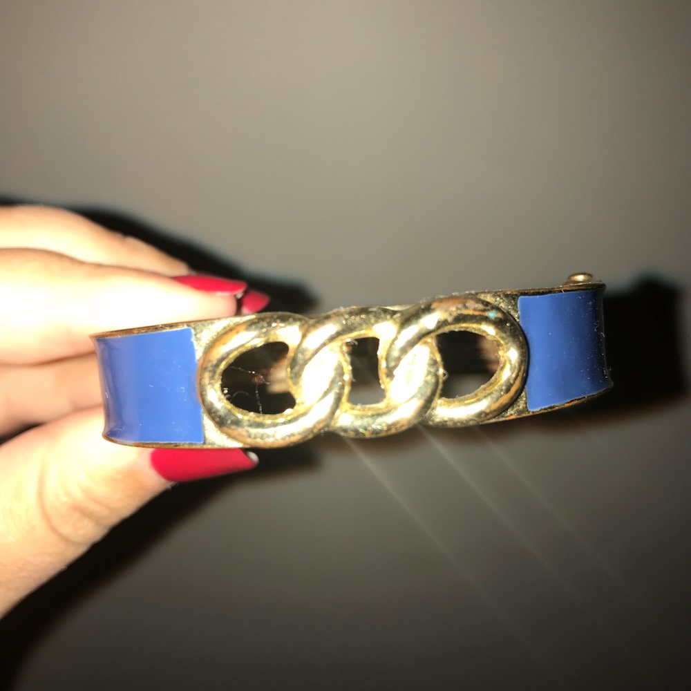 Lilly Pulitzer Gold and Blue Bangle