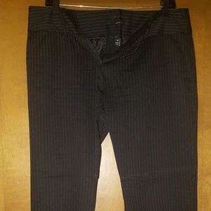 The Limited black with white pinstripes