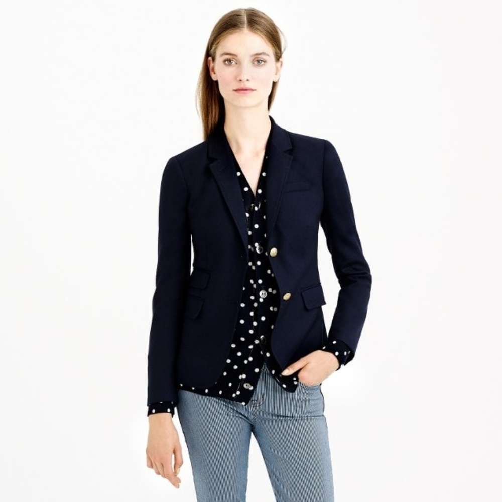 Classic navy J Crew Schoolboy Blazer