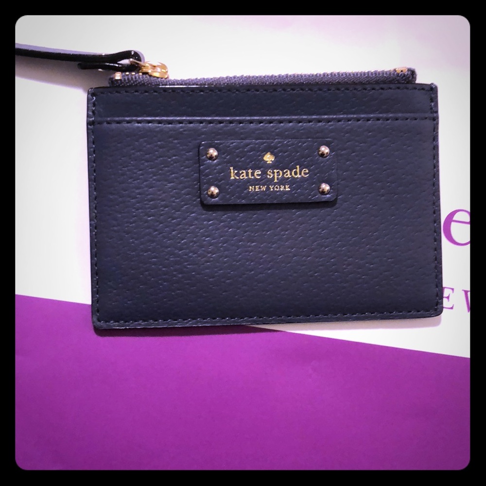 Kate Spade credit card holder and wallet blue
