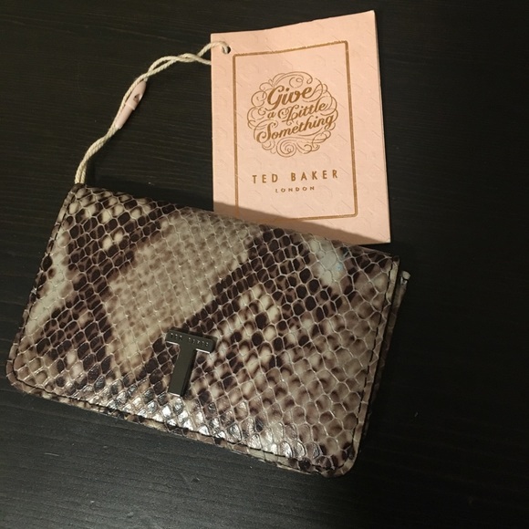 ted baker snakeskin purse