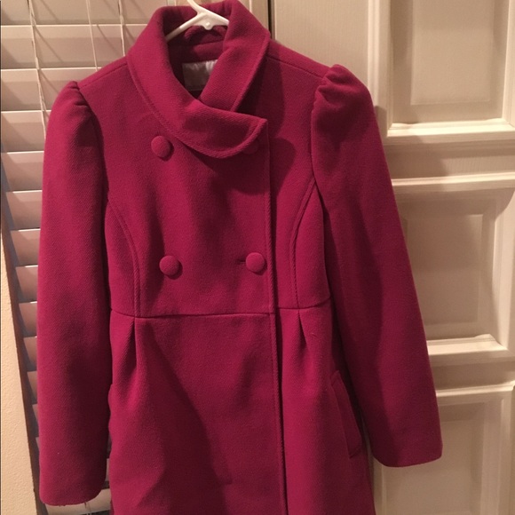 plum winter coat