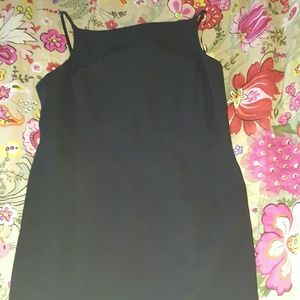 Ralph Lauren black dress with lambskin straps 8