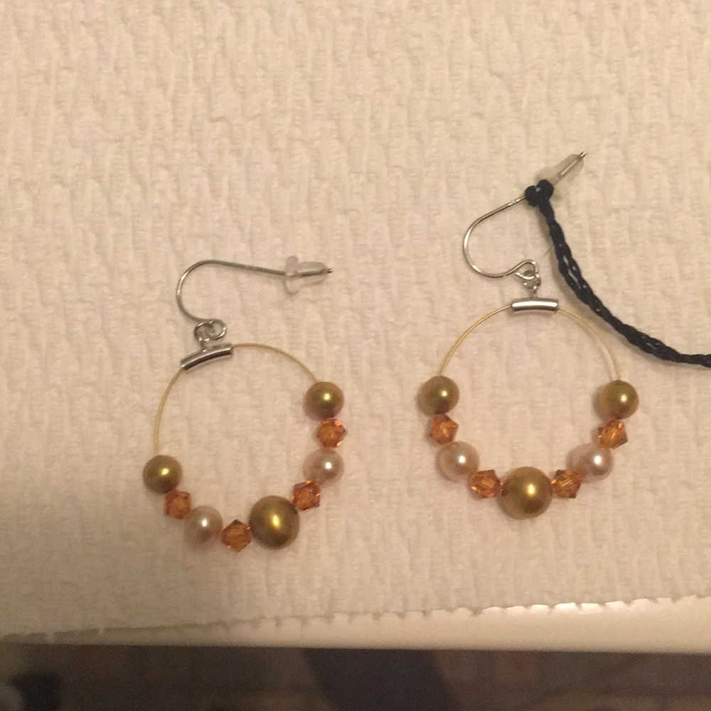 Honora sterling silver pearl hoop earrings