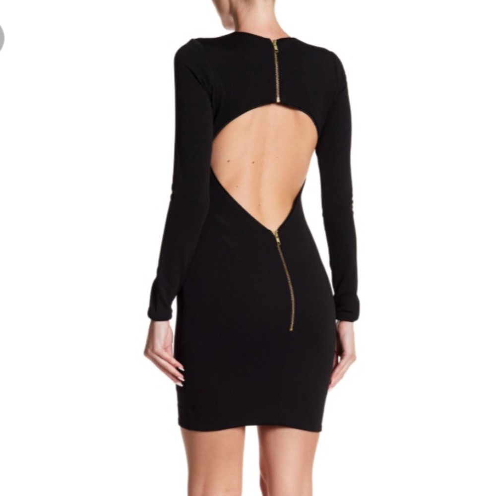 Open Back Body Con Midi Dress