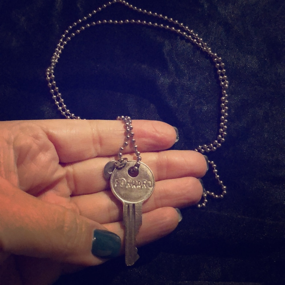 The Giving Keys - “Forward” silver necklace