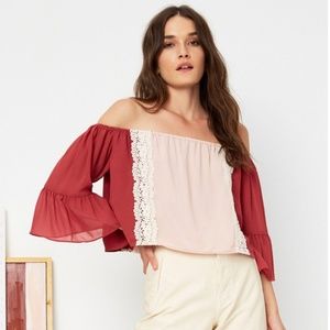 NWT Tularosa Alexa Top in Dusted Berry & Nude