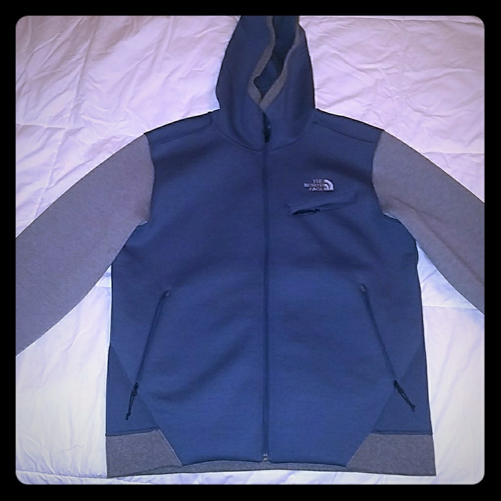 North face full zip hooded sweatshirt