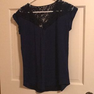 Express V neck lace top
