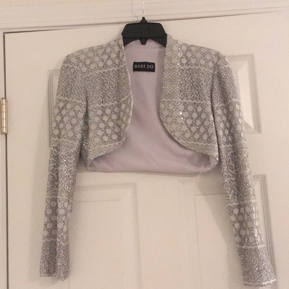 Sparkly silver sweater!