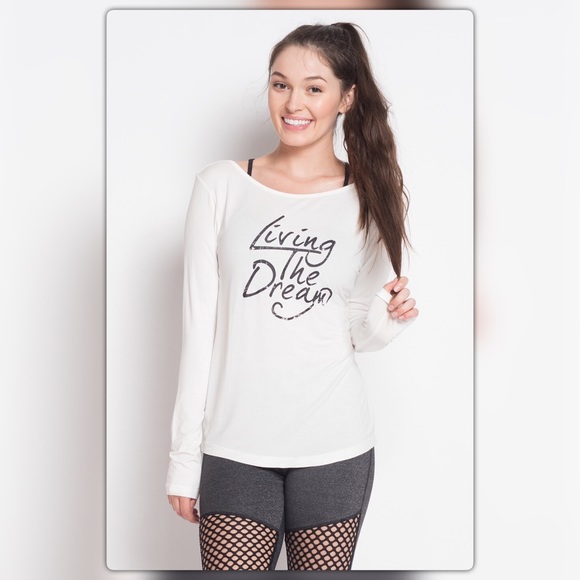 Living the Dream White Criss Cross Back Top - Picture 2 of 3