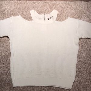 Off white off the shoulder sweater