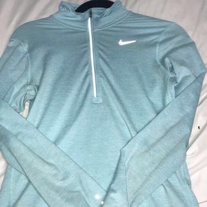 long sleeve teal nike pullover