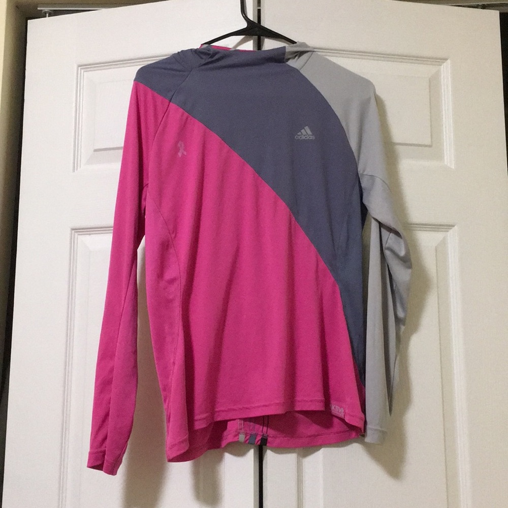 Adidas Hooded Long Sleeve Workout Top
