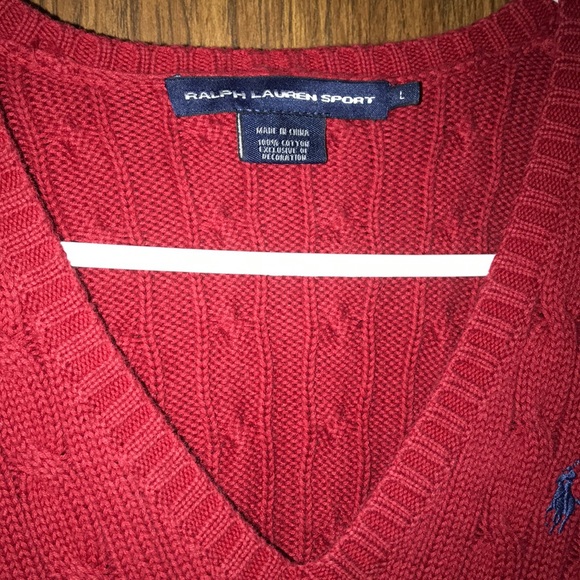 Ralph Lauren Vneck sweater - Picture 2 of 3