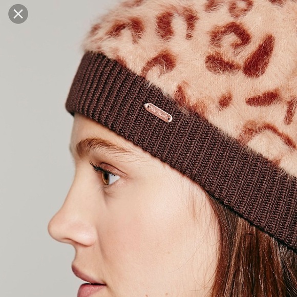 Free people leopard print beanie🐆 - Picture 2 of 2