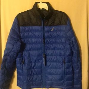 Nautica men's down Lightweight jacket REVERSIBLE