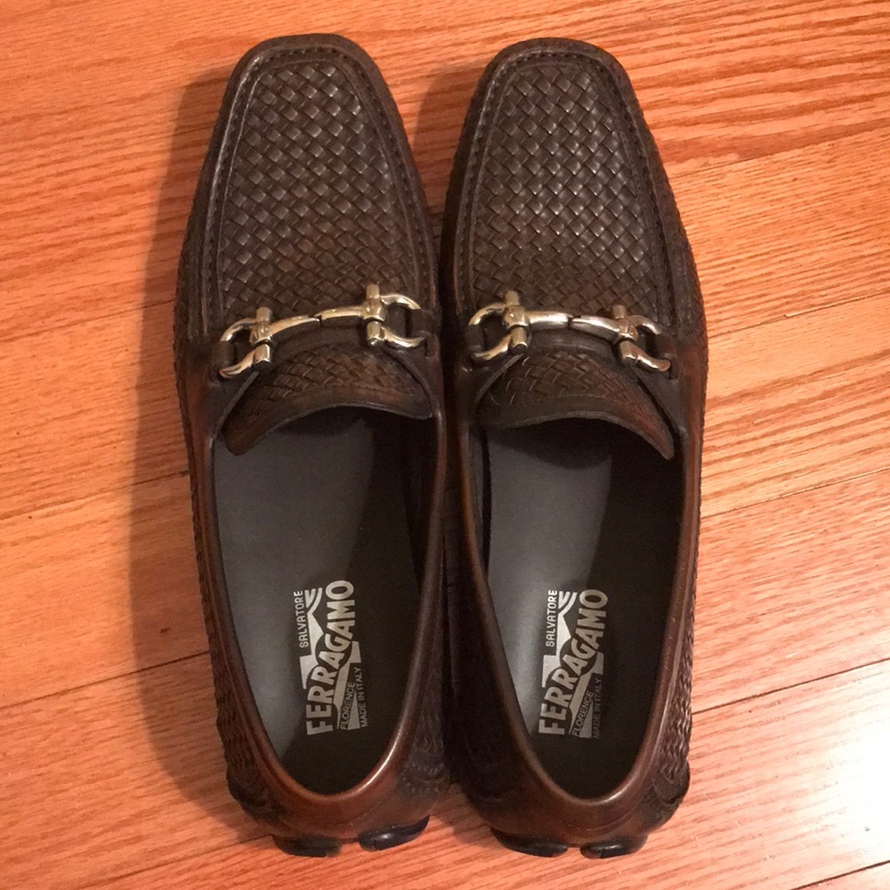 Men’s ferragamo parigi woven loafer