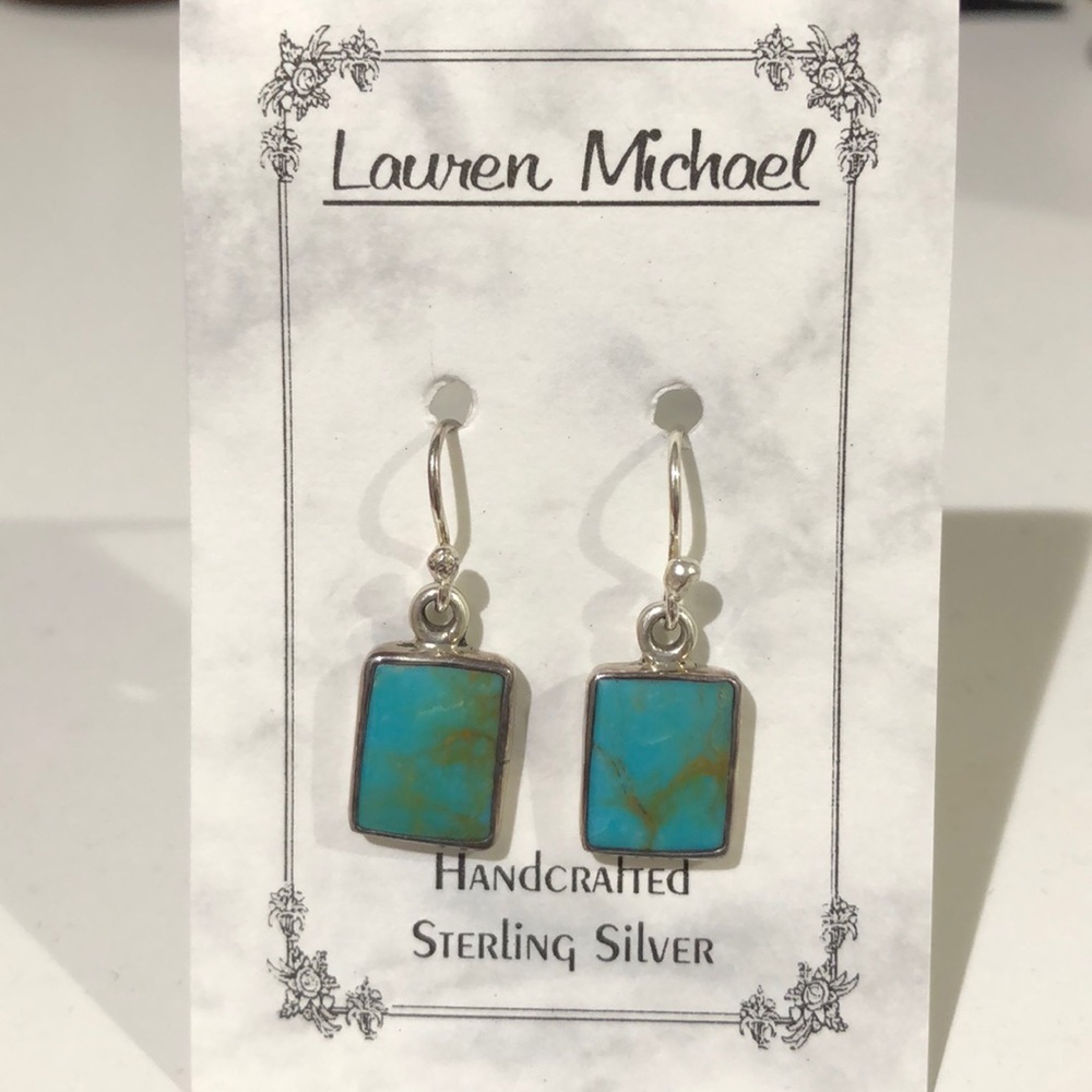 Handcrafted Sterling Silver and turquoise earrings