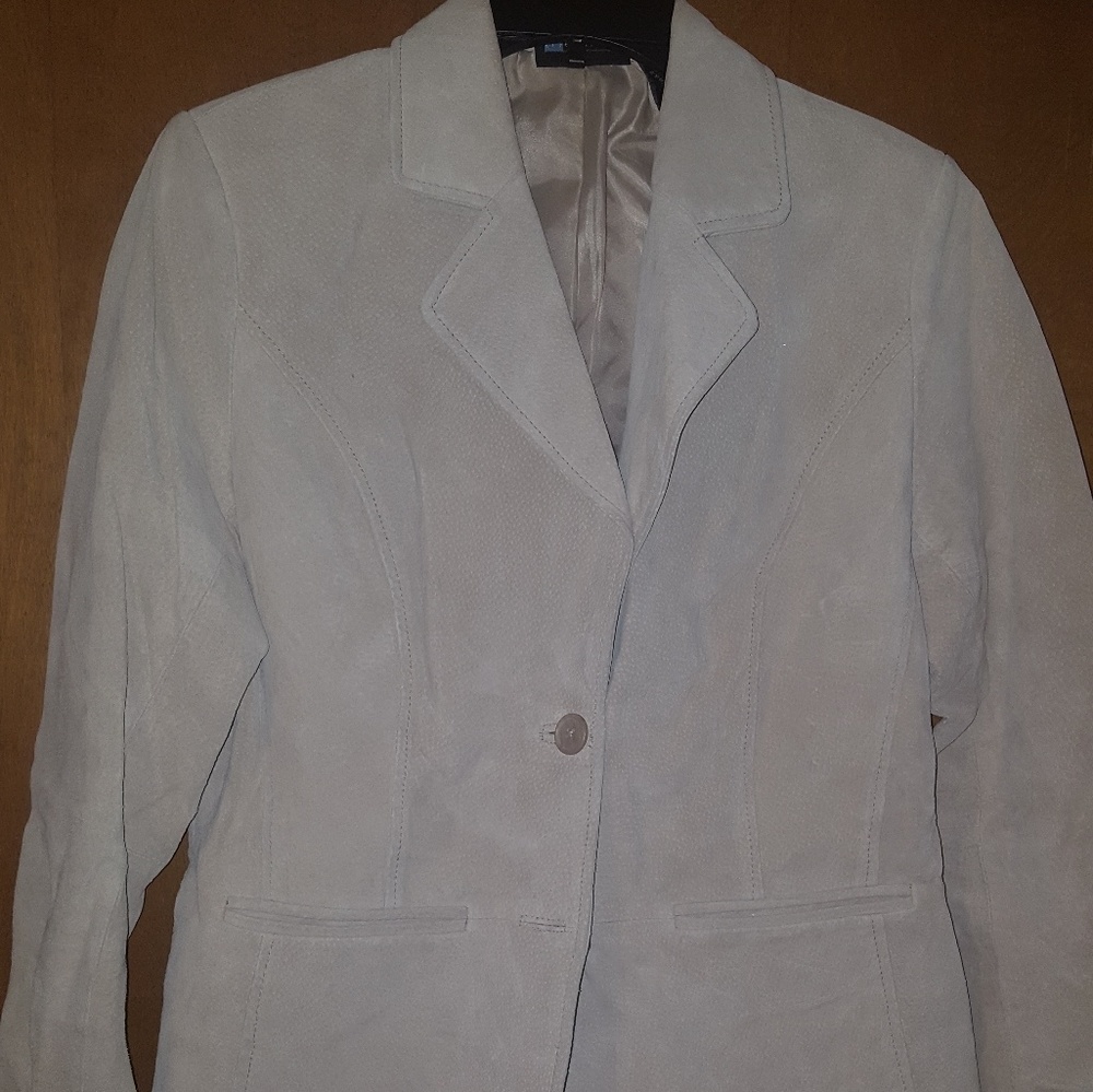 Genuine Leather Blazer