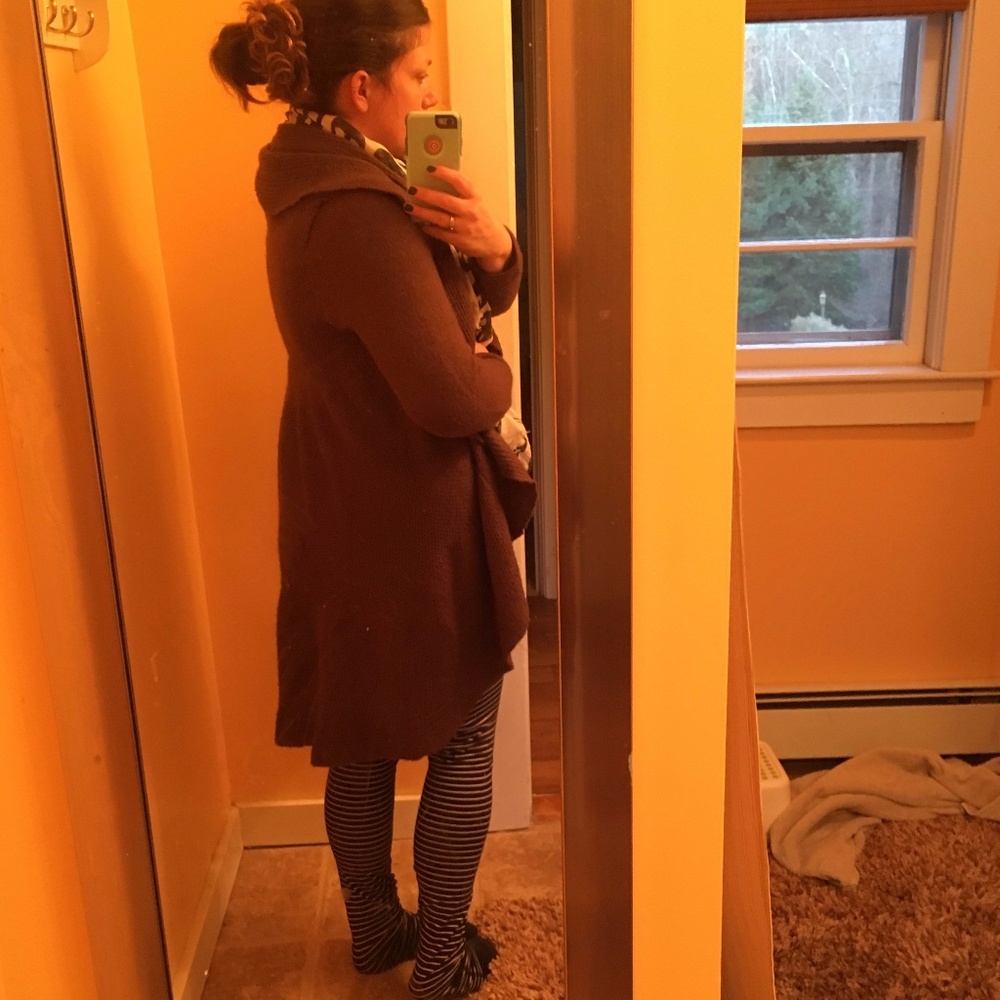 Soma Intimates long, ruffled cardigan