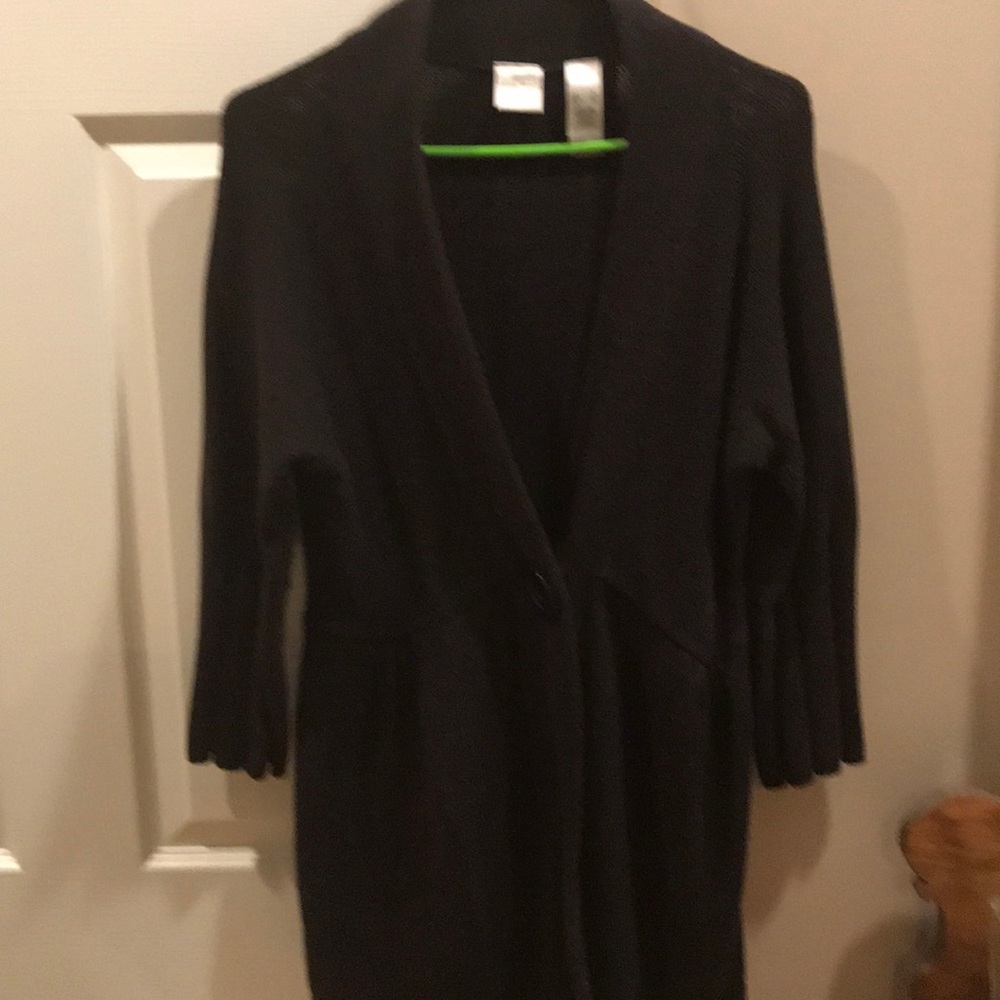 Button Closure Cardigan Sweater