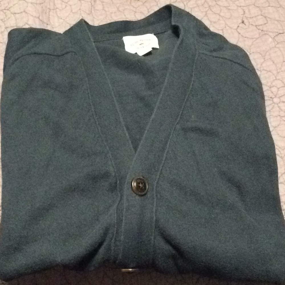Red fleece cardigan