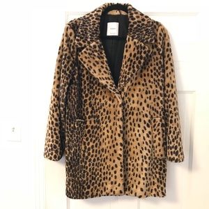 Mango Leopard / Cheetah Print Coat