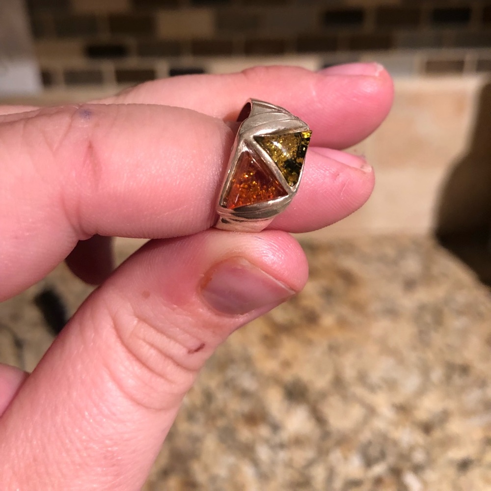 NWOT authentic Valerie 888 amber ring