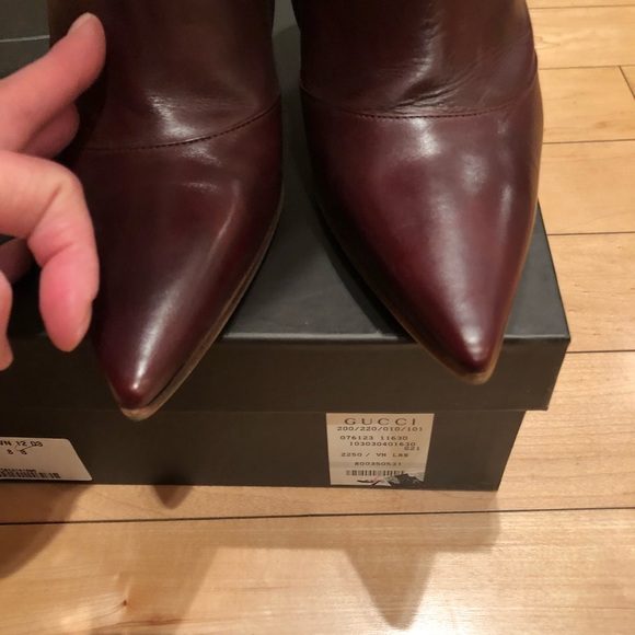 Gucci mahogany red boots - Picture 6 of 6