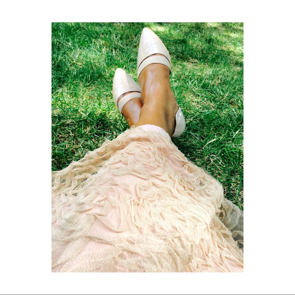 BP Lovee Blush Banded Flat Size 10