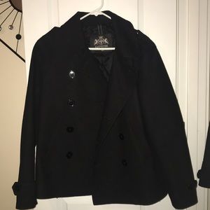 Men’s back pea coat