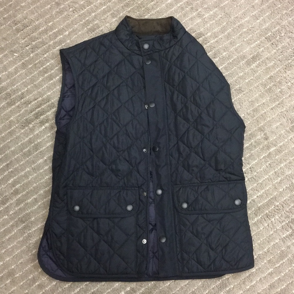 Men’s XL Barbour Quilted Vest Black