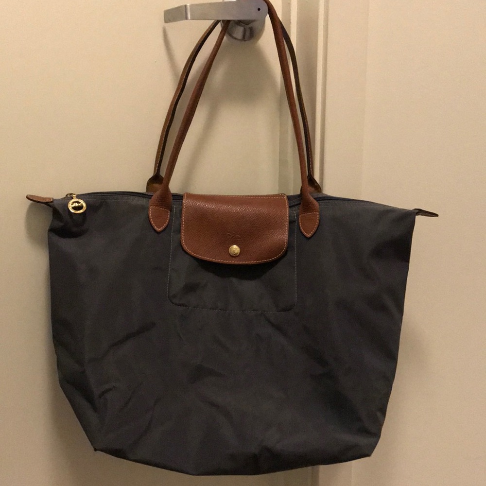 Longchamp Tote - Gray