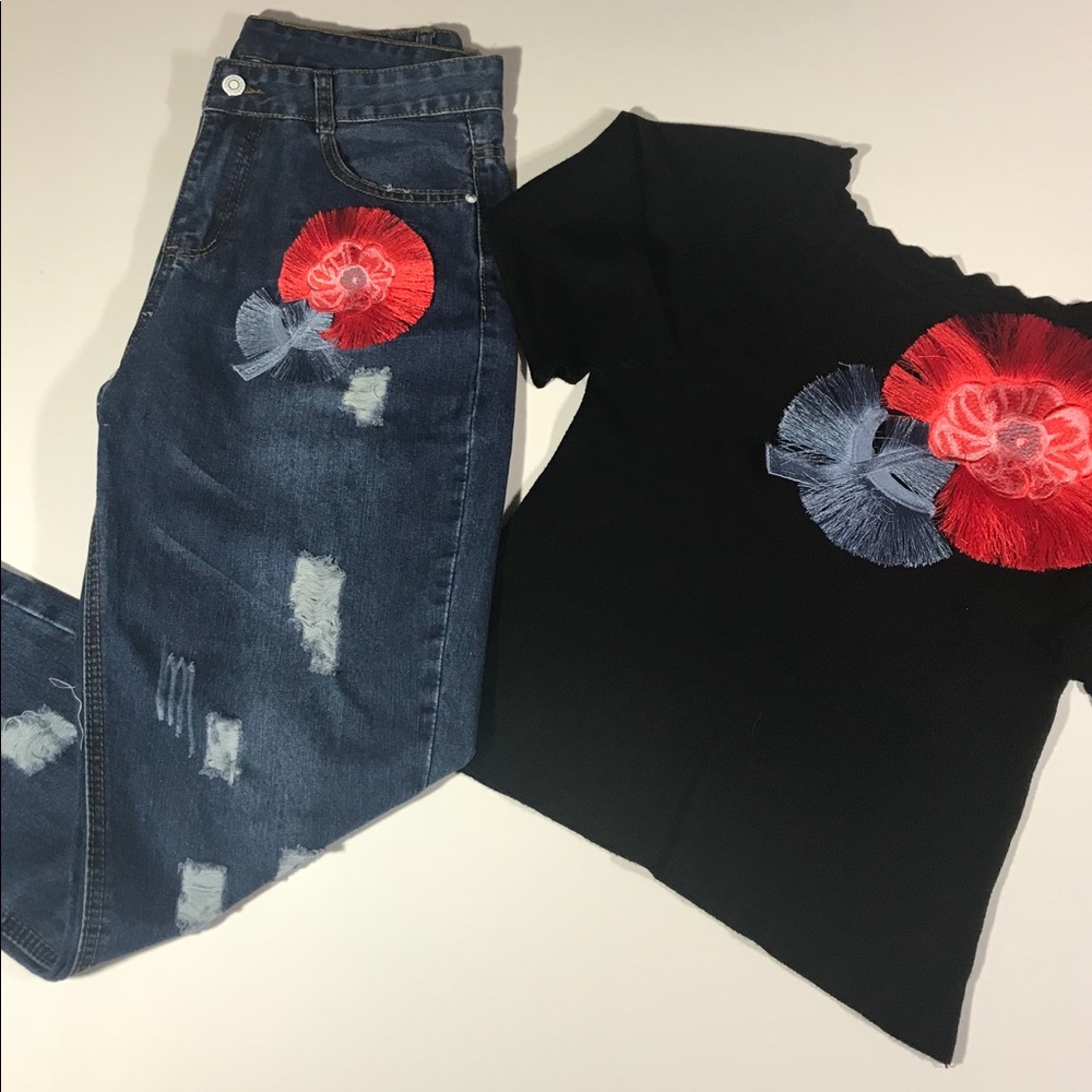 Fashion casual 2 pieces set