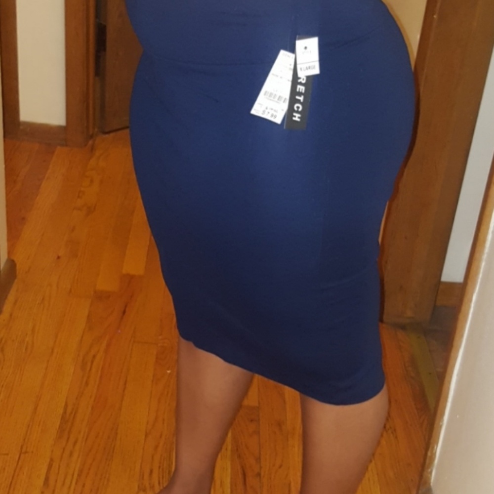 Navy Blue pencil skirt