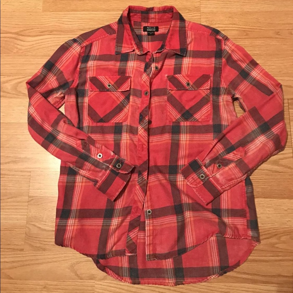 Nollie plaid button up