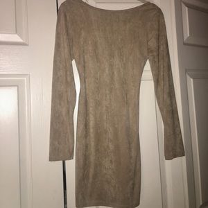 Suede Bodycon/mini dress