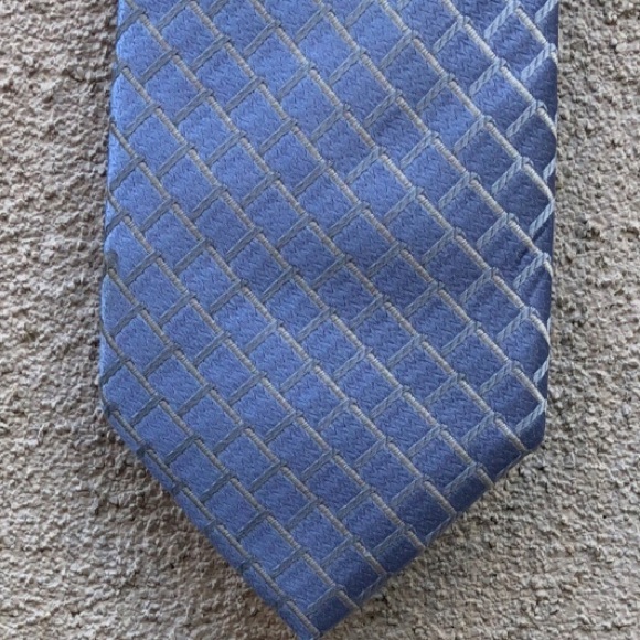 100% silk vintage light blue tie by Ike Behar - Picture 2 of 5