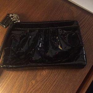 Coach Black Wristlet