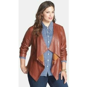 BNWT Sejour leather jacket size 18W