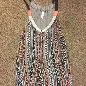 Tribal print tank