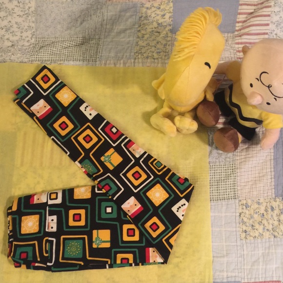 💚LULAROE💚 Holiday Leggings ~ Snowman & Santa - Picture 1 of 5