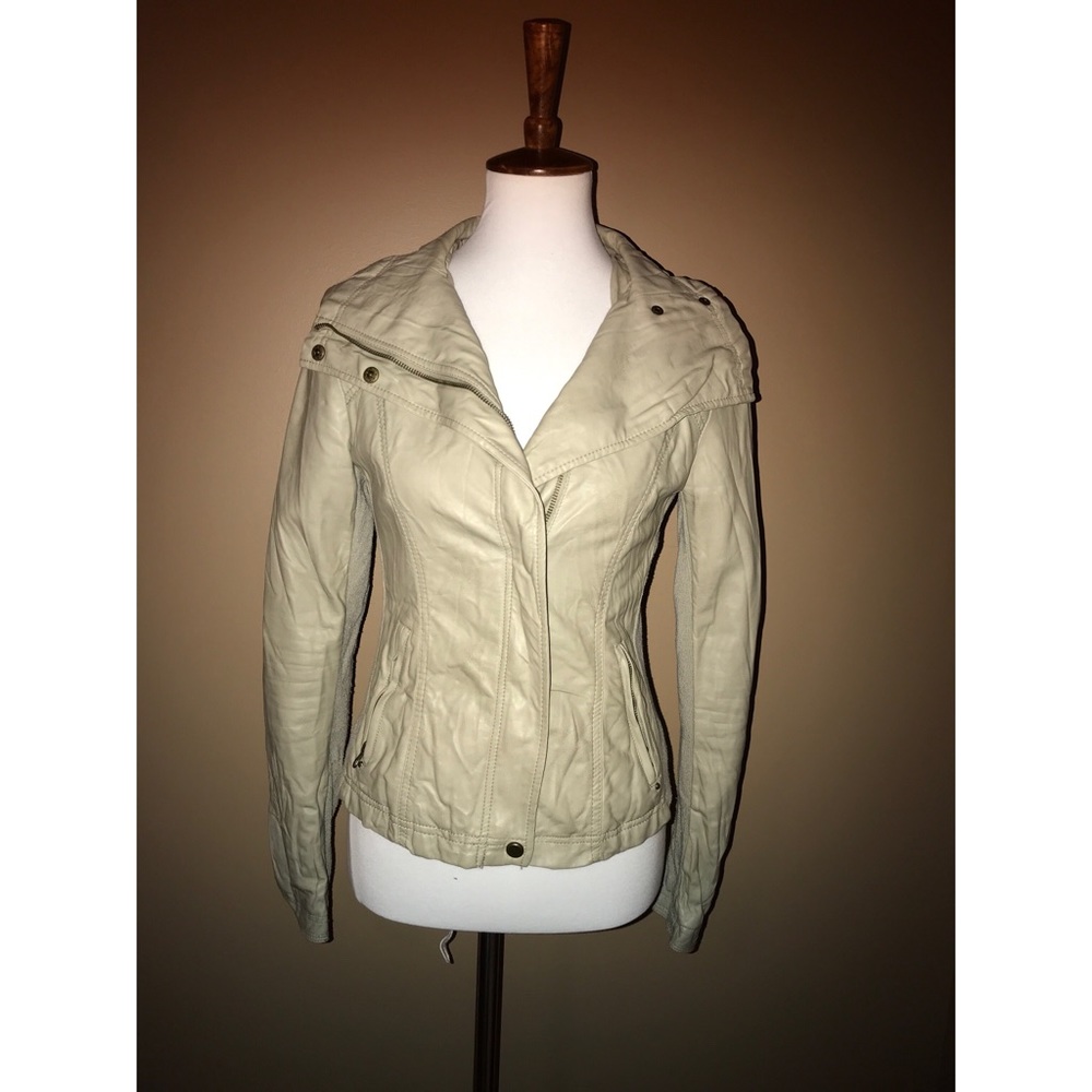 Faux leather jacket