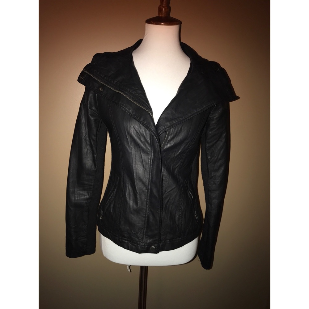 Faux leather jacket